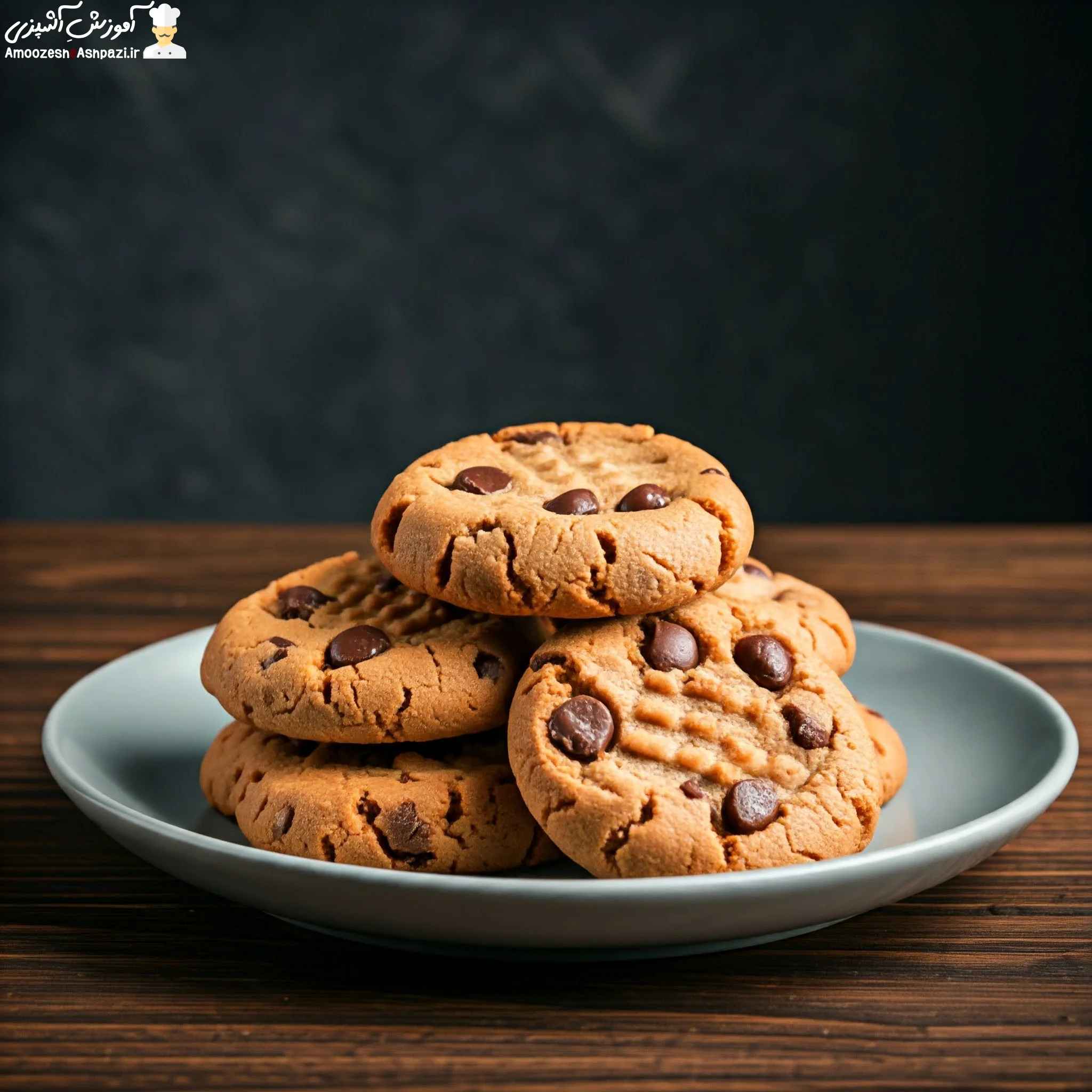 طرز تهیه کوکی کره بادام زمینی شکلاتی